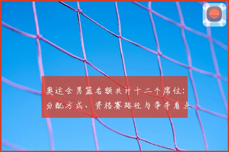 奥运会男篮名额共计十二个席位:分配方式、资格赛路径与争夺看点